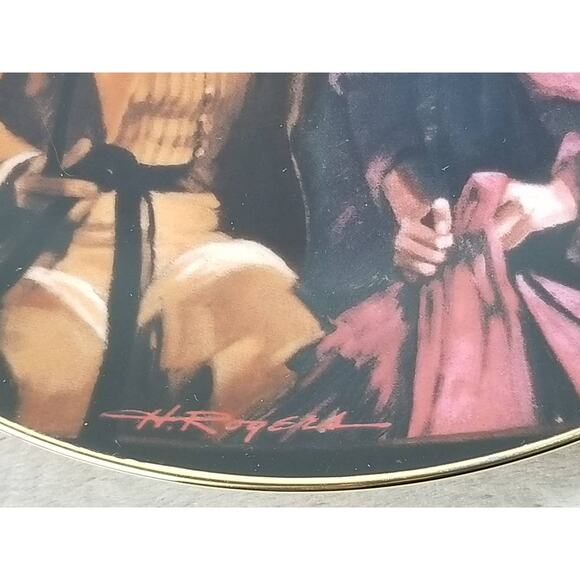 Gone With The Wind The Burning of Atlanta 1988 Plate Wall Decor Fine China Vtg - Picture 9 of 13